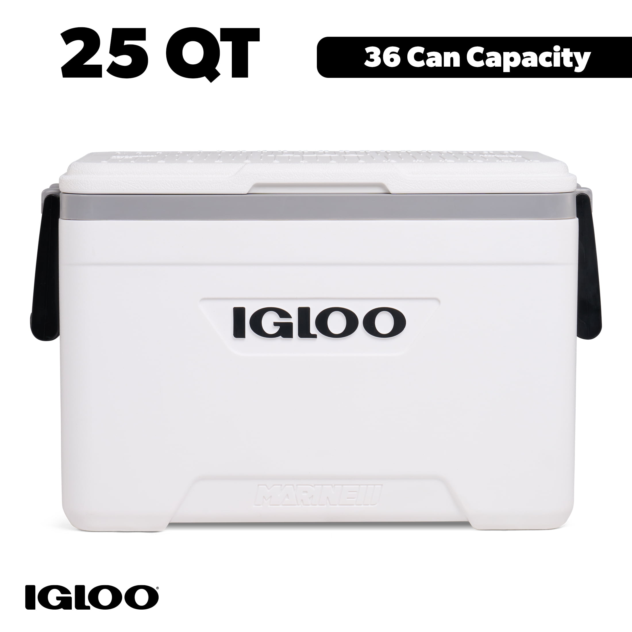 igloo 25QT クーラーボックス Igloo 25 QT Marine Hard Sided Cooler, White - Walmart Business