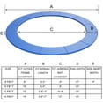 thumbnail image 2 of Gymax 14FT Trampoline Replacement Safety Pad Bounce Frame Waterproof Spring Cover Blue, 2 of 8