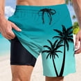 thumbnail image 4 of Kcolen Men's Swim Trunks High Stretch Mens Swim Shorts Lightweight Mens Swimsuit Soft Compression Liner Summer Beach Swimwear, 4 of 4
