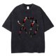 thumbnail image 1 of Camisetas Vintage de algodón puro para hombre, camisas de manga corta, lavado de gran tamaño, ropa de calle de Hip Hop, Tops de verano, 1 of 4