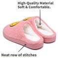 thumbnail image 2 of Smiley Face Slippers for Kids/Children, Anti-Slip Soft Plush Comfy Indoor Slippers, 2 of 5