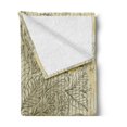 thumbnail image 2 of Paisley Soft Flannel Fleece Blanket, Vintage Inspired Grungy Design Botanical Leafy Motif with Orange Toned Butterfly, Cozy Plush for Indoor and Outdoor Use, 60" x 80", Yellow Orange, by Ambesonne, 2 of 5