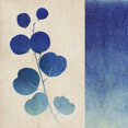 thumbnail image 2 of Studio Mousseau 15x15 Black Ornate Wood Framed with Double Matting Museum Art Print Titled - Indigo Leaves II, 2 of 4