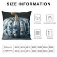 thumbnail image 5 of Leisuo Thanksgiving Fall Pillow Covers, Pillow Case, Pumpkin Blue and White Porcelain Holiday Pillow Protector Decorative Cushion Cover for Living Room/Bedroom, 5 of 5