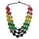 thumbnail image 4 of Collar bohemio, joyería, collar de cuentas de madera para mujer, cumpleaños de dama 3 colores, 4 of 9