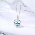 thumbnail image 3 of Fashion 925 Silver Necklace Pendant Cute Tail Jewelry Cubic Zircon Women, 3 of 6