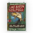 thumbnail image 2 of Lake Burton, Georgia, Tackle Shop Trout Vintage Sign (9x12 Wall Art Print, Home Decor), 2 of 3
