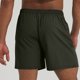 thumbnail image 4 of pstuiky Pantalones cortos para hombre, Pantalones cortos deportivos de lino sintético con bolsillos y cintura elástica para hombre, de pierna recta, para playa, hasta la rodilla., 4 of 6