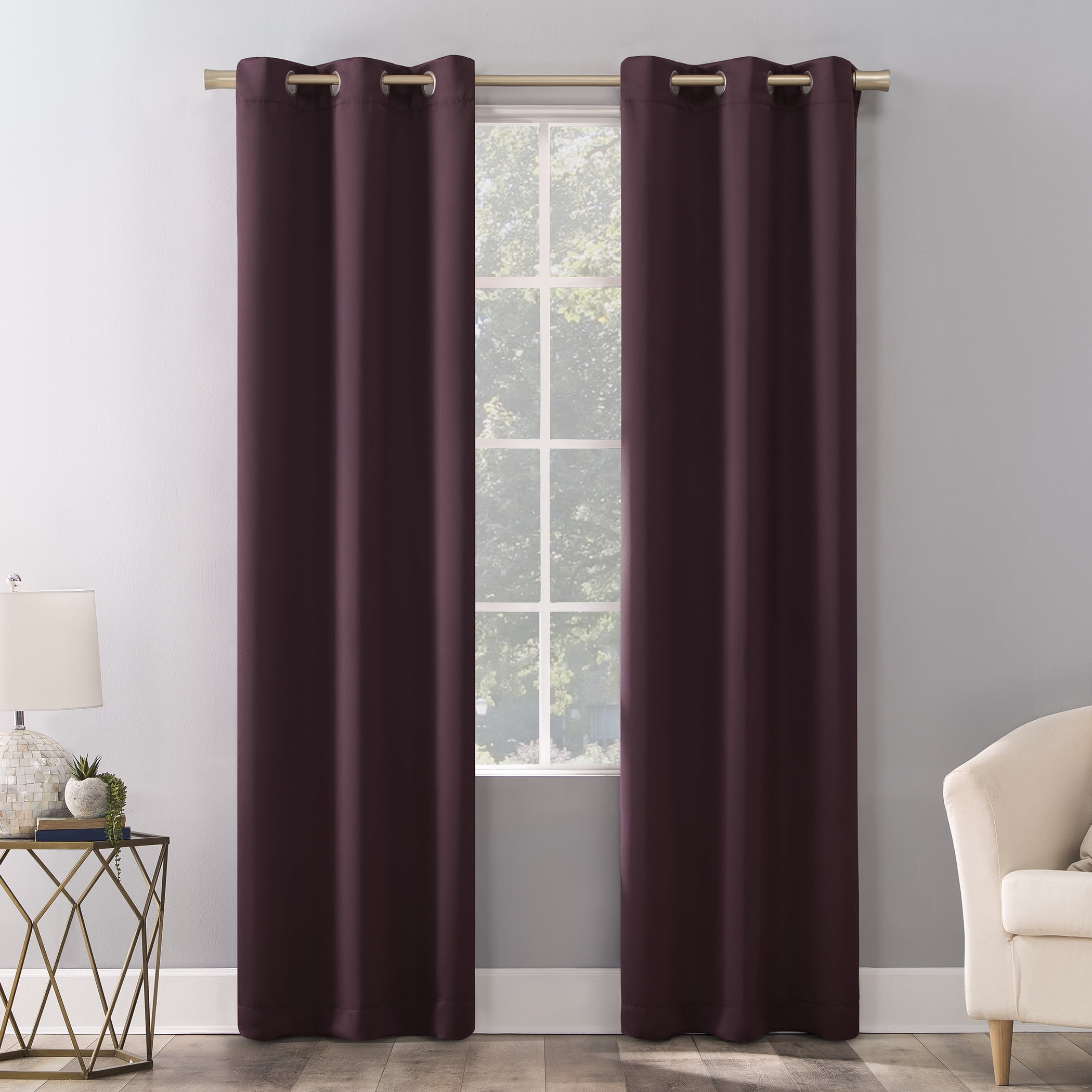 Mainstays Blackout Energy Efficient Grommet Single Curtain Panel