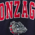 thumbnail image 5 of Men's Colosseum Navy Gonzaga Bulldogs Arch & Logo Crew Neck Sweatshirt, 5 of 5
