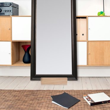 59"x16" Full Length Mirror, Floor Mirror with Stand, Freestanding, Wall Mounted, Arched-Top Full ...