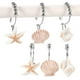 thumbnail image 2 of Naiovety Juego de ganchos colgantes con forma de concha de estrella de mar, juego de ganchos colgantes de acero inoxidable, juego de ganchos dobles para Juegos de accesorios de baño Numero 3 Naiovety HA025013-03, 2 of 6