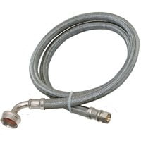 Eastman 41042 Braided Dishwasher Hose, 5 ft Length, 3/4 in FHT X 3/8 in Compression