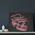thumbnail image 3 of Kdxio Skull and Snake Art Pattern Canvas Wall Art for Living Room Wall Decor for Bedroom Bathroom Modern Framed Canvas Art Prints Ready to Hang,Horizontal, 3 of 6