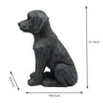 thumbnail image 5 of 11 inch Clever Resin Dog Figurine for Yard and Garden Gray Retriever Statue Retro Detail Sculpture Extraordinarily Life-Like Labrador Dog Statue Home Decor Amazing Likeness Hand Painted Resin, 5 of 6