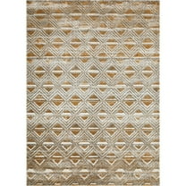 Loomaknoti Alanzo Alemza 6' x 9' Geometric Indoor Area Rug , Beige/Cream