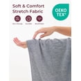 thumbnail image 3 of Funda de almohada para embarazo Momcozy, poliéster gris en forma de J, 3 of 7