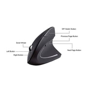 iMicro MO-WVEO01 2.4GHz Wireless Vertical Ergonomic Optical Mouse
