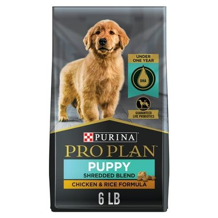 UPC: 0038100142900 | Purina Pro Plan High Protein Puppy Food Shredded Blend Chicken & Rice Formula 6 lb. Bag