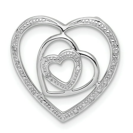 ICE CARATS 925 Sterling Silver Diamond Triple Heart Pendant Charm Necklace Fine Jewelry Ideal Gifts For Women Gift Set From Heart