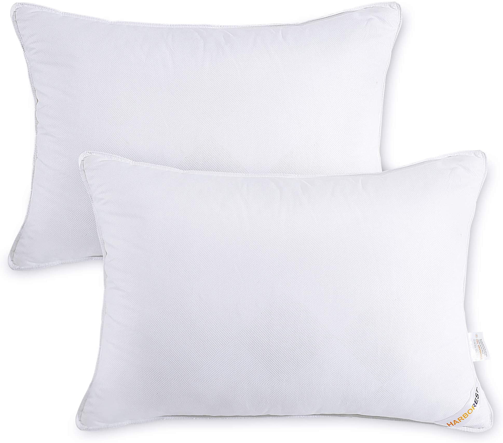 Set of 2 Queen/Standard Bed Pillows for Sleeping Luxury Plush Down Alternative 