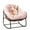 pink, variant on HONEY HOME Outdoor Papasan Rocking Chair, Oversized Indoor Rocking Chair with Cushion, Rattan Wicker Egg Chairs with Steel Frame, Porch Rocker Chairs Furniture for Garden Lawn Bedroom Living Room