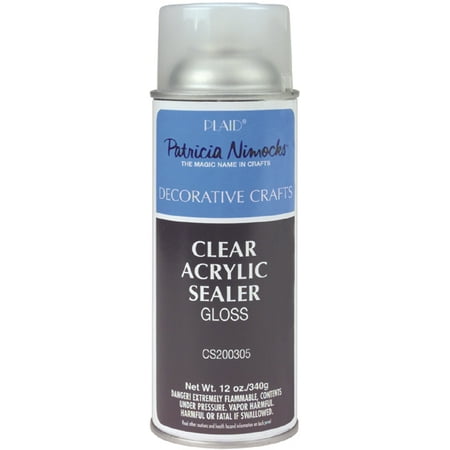 Plaid Patricia Nimock' s Clear Acrylic Spray Sealer, Gloss, 12
