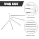 thumbnail image 2 of Set Stainless Steel Towel Rack Rotatable Bathroom Towel Hanger Punch-free Towel Rack, 2 of 5