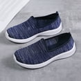 thumbnail image 5 of Bmisegm Women's Shoes Soft Bottom Breathable Flat Ladies Casual Shoes Mom Shoes Womens Casual Shoes Blue 37, 5 of 9