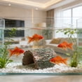 thumbnail image 3 of Adorno de acuario de raíz de madera flotante de resina natural: no tóxico, base pesada y estable, lugar de descanso y escondite para peces, decoración zen de escritorio, 3 of 4