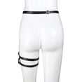 thumbnail image 3 of Mujer Cuero Gótico Cincher Pierna Sola Arnés Arnés Cinturón De Liga Sunnimix Cinturón de arnés para el cuerpo de la mujer, 3 of 8