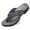 Gray, variant on Men's Non-Slip Thong Sandals, Flat Black, 10