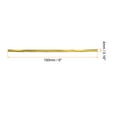 thumbnail image 2 of Uxcell 800Pcs Bag Twist Ties 6" Reusable Plastic Twist Ties Wire Cable Ties for Party Bread, Gold Tone, 2 of 4