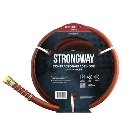 Strongway Contractor-Grade Water Hose, 3/4in. x 100ft., 300 PSI
