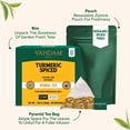 thumbnail image 4 of VAHDAM, Turmeric Spice Herbal Tea Bags (100 Pyramid Tea Bags) | Caffeine Free, Non GMO & Gluten Free | Turmeric Ginger Tisane with Cardamom, Cinnamon, Lemongrass & Black Pepper, 4 of 10