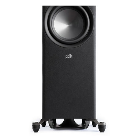 Polk Audio - Polk Reserve R700 Tower Speaker, 1" Pinnacle Ring Tweeter, Dual 6.5" Turbine Cone Woofers & Dual 8" Long-Throw Drivers - Black