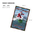 thumbnail image 2 of Lantern Press 1000 Piece Jigsaw Puzzle, Gone to the Beach, Love Santa, Santa Surfing, 2 of 5