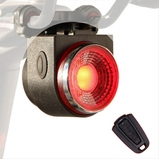 Alarma Inalámbrica para Bicicleta con Luz de Freno, 115 DB, Resistente Al Agua, con Control Remoto, Antirrobo y Detector de Bicicletas.