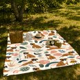 thumbnail image 7 of Boxer Dogs Among Abstract Rainbows And Leaves, Cozy Flannel Blanket with Modern Boho Illustration Print, Housewarming Gift for Boxer Boho Decor Fans, Home Decor for Bedroom and Living Room, 7 of 7