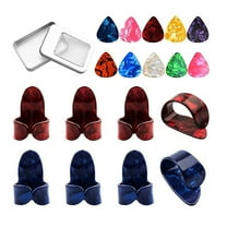 ammoon Celluloid Guitar Picks Kit 10pcs   6pcs   2pcs Acoustic Guitar Accessories