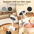 thumbnail image 3 of Purificador de Humo Portátil para Interiores: Eliminador de Olores de Escritorio con Filtro de Escape, Alimentación USB-C, Ajustable y Compacto., 3 of 5