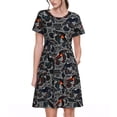 thumbnail image 1 of Balery Cool Off-Road Vehicle Vestidos sueltos de manga corta para mujer, vestidos de verano 2025, vestidos casuales de corte A con vuelo., 1 of 6
