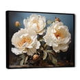 thumbnail image 2 of Designart "Poetic Elegance In Peony Petals" Peonies Floater Framed Canvas Prints, 2 of 5