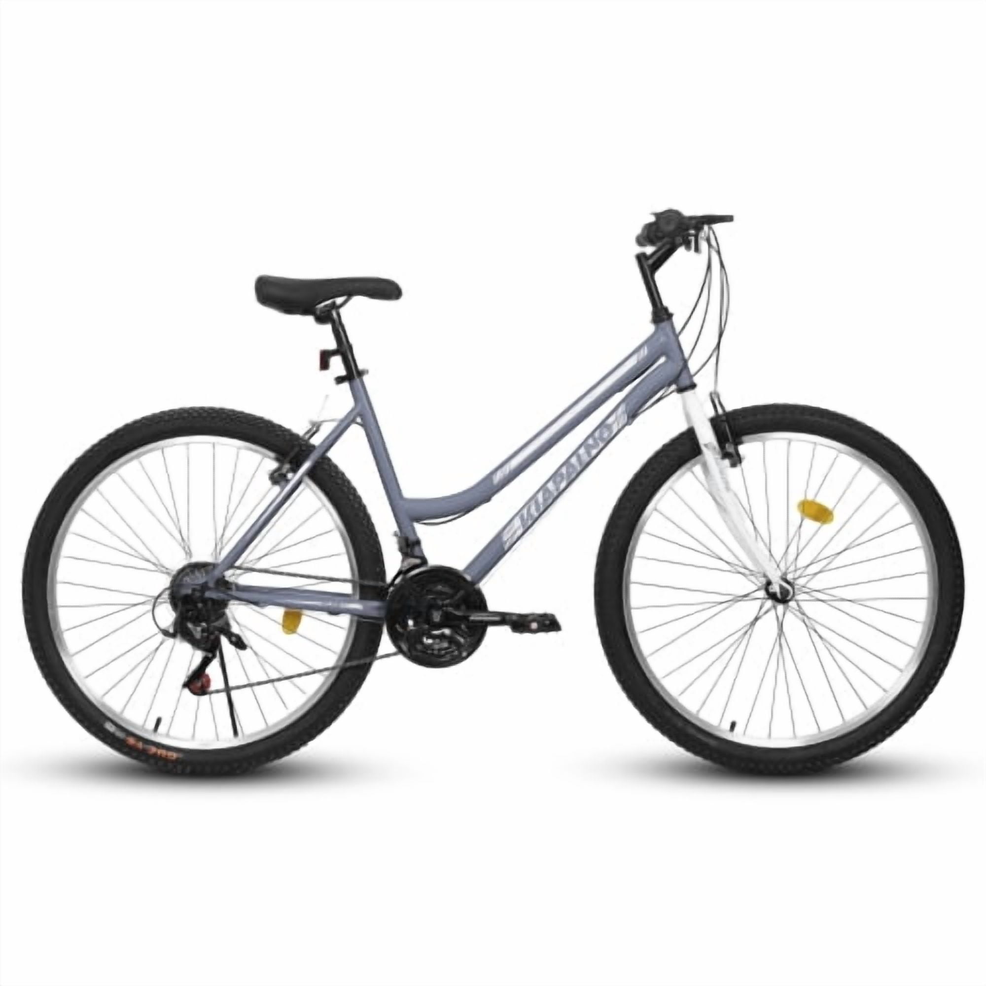 POVANLI  26" Mountain Bike,21-Speed Dual V-Brake Mountain Bike,Ergonomic High-Carbon steel Frame Black