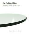 Fab Glass and Mirror Round 0.25 in. Thick Flat Polish Tempered Glass