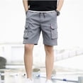 thumbnail image 3 of Summer Casual Shorts Men's fashion Instagram burst loose casual trend wearing casual pants in Korea version of the pants, 3 of 5