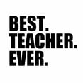 thumbnail image 3 of CafePress - Best Teacher Ever Greeting Cards - Greeting Card, Blank Inside Glossy, 3 of 3