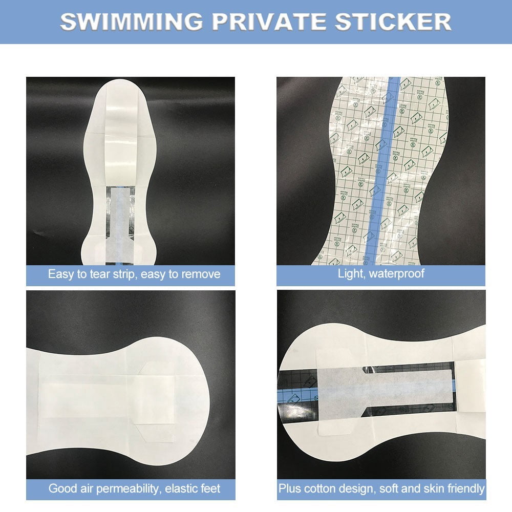 Chanana Waterproof Panti Liner for Swimming, PU Clear Swim Panti Liner, Swimming Panty Pads, Portable Swimwear Sticker for Beach, Spa, Swime