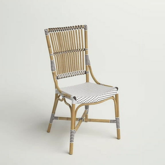 Aspen Brands Bistro Chairs, Classic Adult, Aluminum Frame, White and Grey (Set of 2)