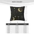 thumbnail image 4 of ZICANCN Stars Magic Space Galaxy Throw Pillow Covers, Bed Couch Sofa Knit Decorative Pillow Covers for Living Room Farmhouse, 16"x16", 4 of 8
